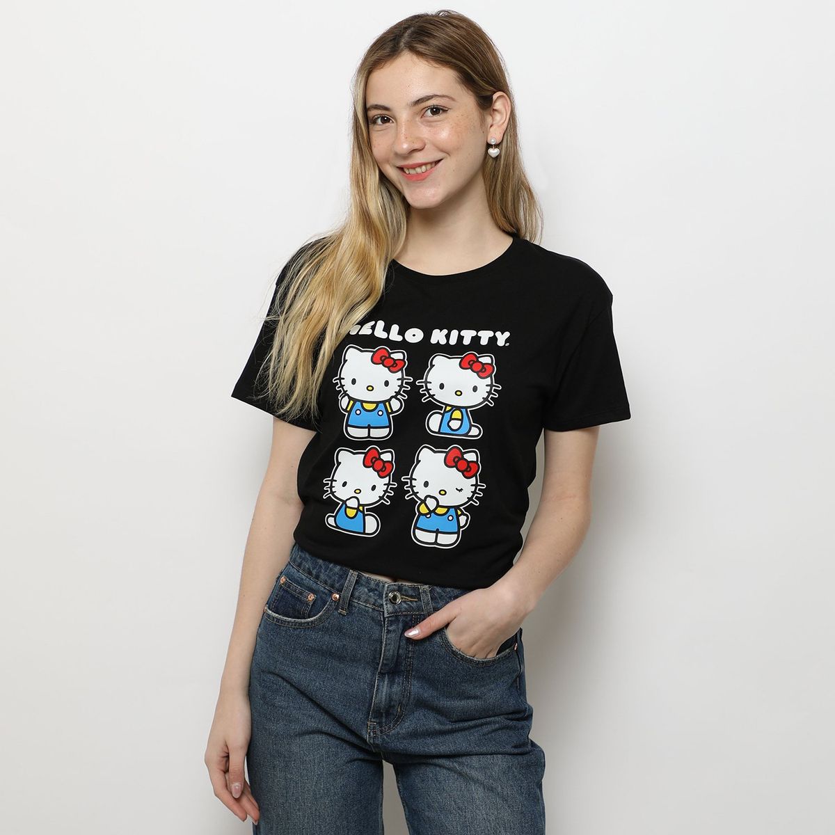 SYBILLA - Polo Hello Kitty 100% Algodón Mujer Sybilla