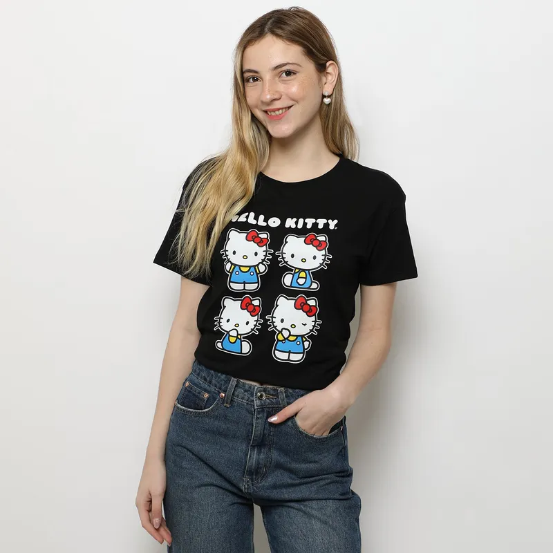 SYBILLA - Polo Hello Kitty 100% Algodón Mujer Sybilla