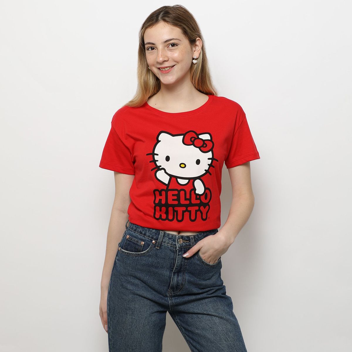 SYBILLA - Polo Hello Kitty 100% Algodón Mujer Sybilla