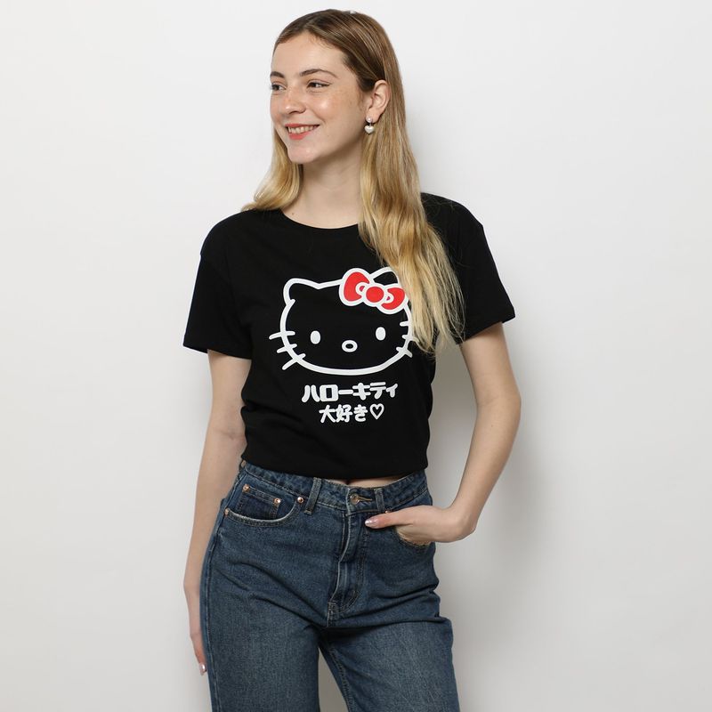 SYBILLA - Polo Hello Kitty 100% Algodón Mujer Sybilla