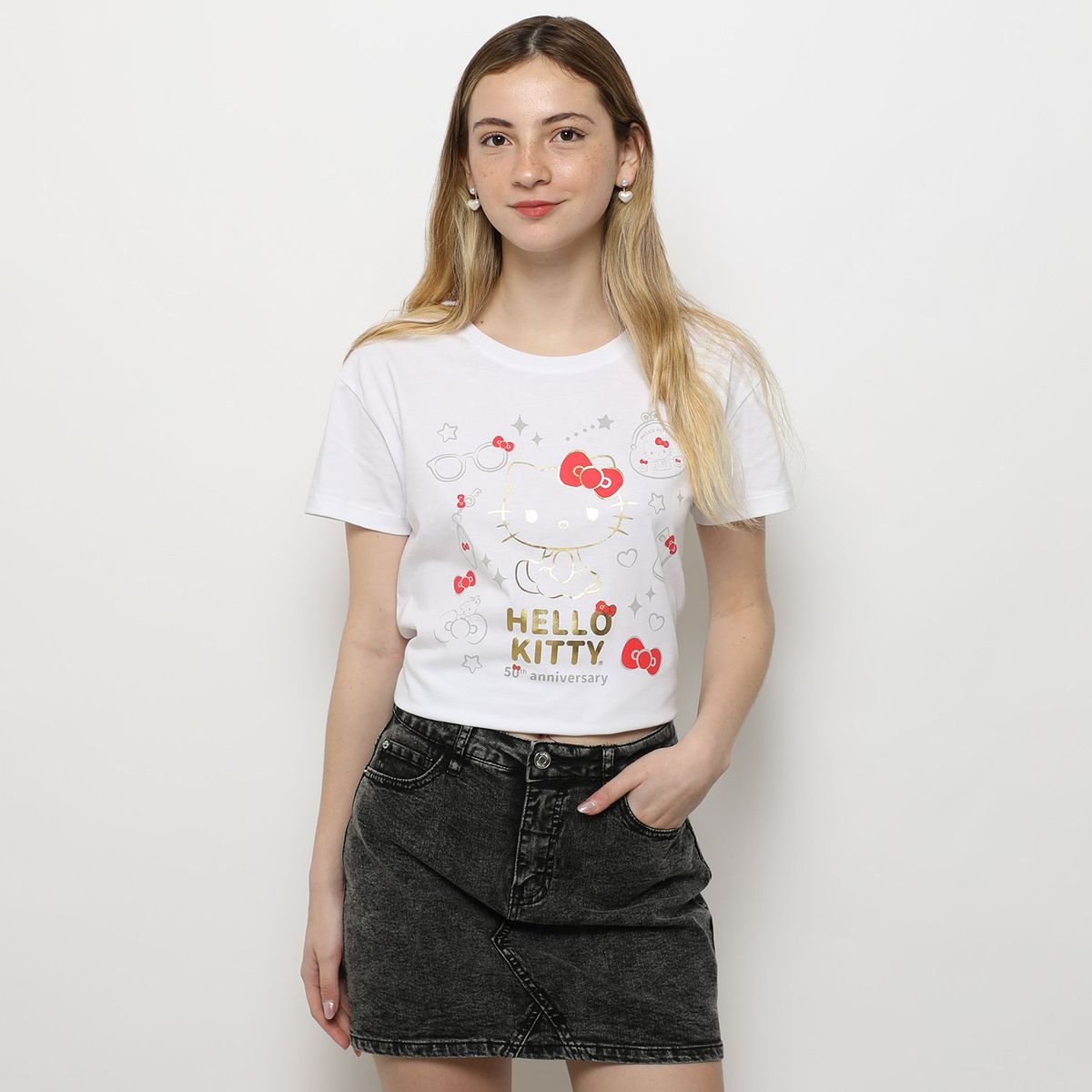 SYBILLA - Polo Hello Kitty 100% Algodón Mujer Sybilla