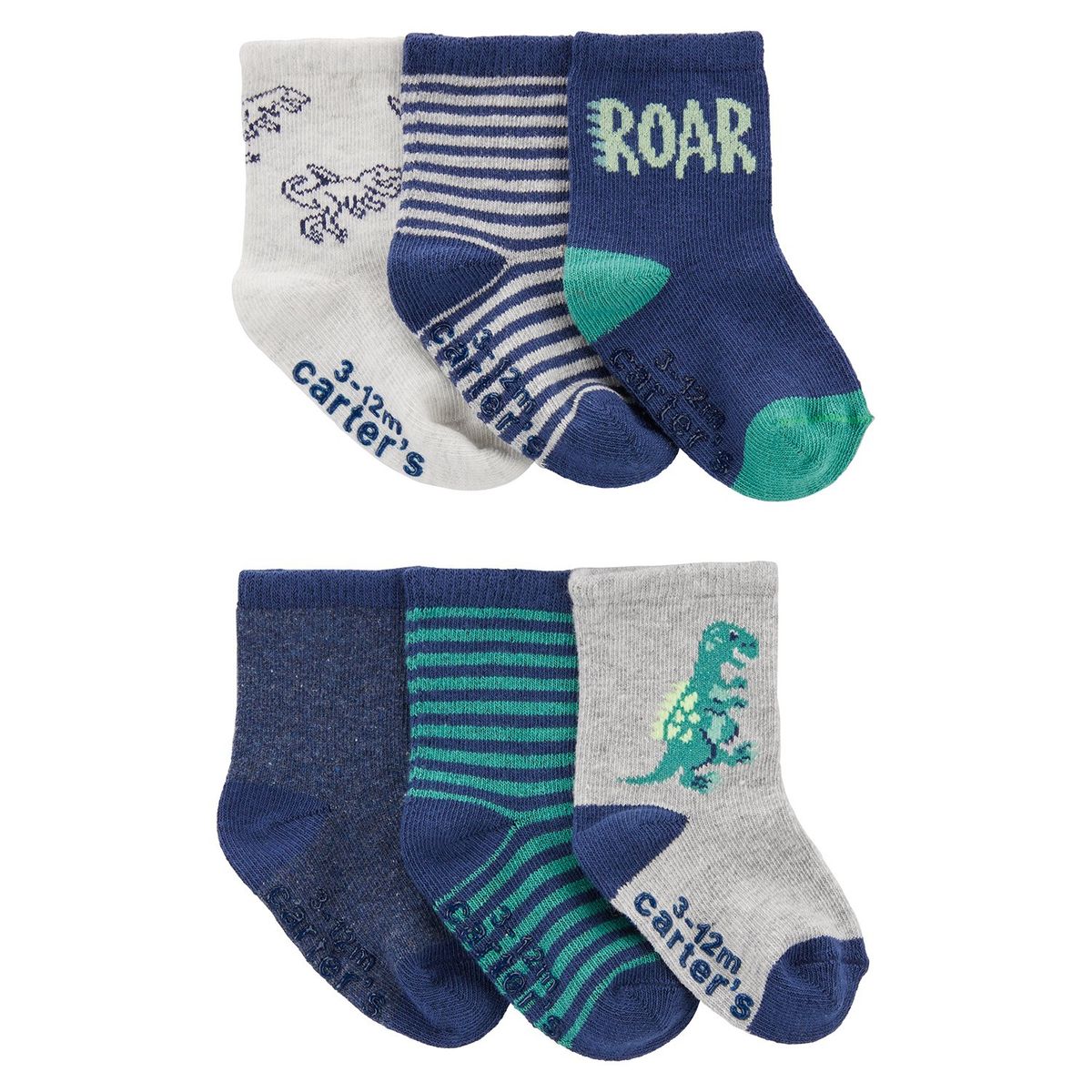 CARTER'S - Medias Bebé Niño Pack X6 Carters