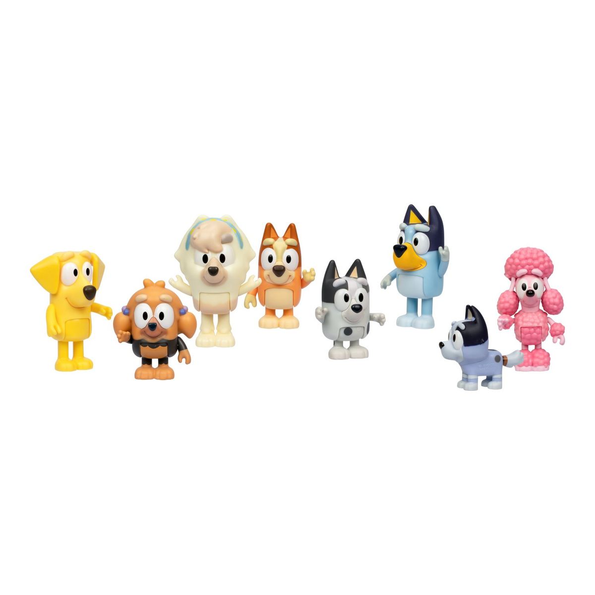 BLUEY - Figuras Amigos De Vecindario Pack X8 Bluey