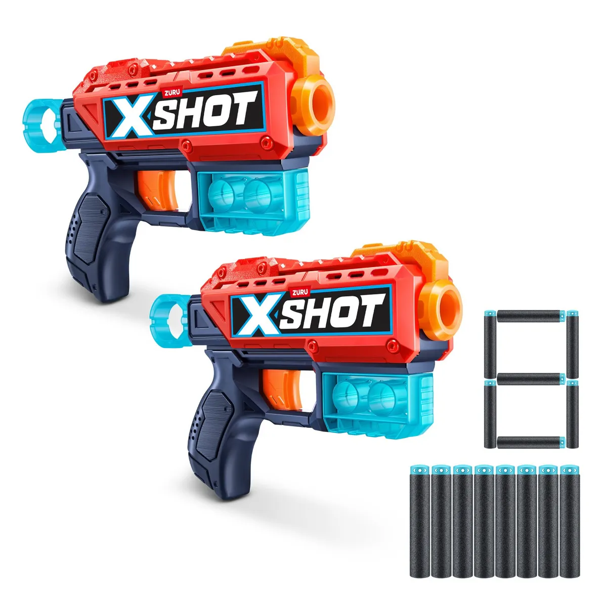 X-SHOT - Lanzadores De Dardos Pack X2 Kickback