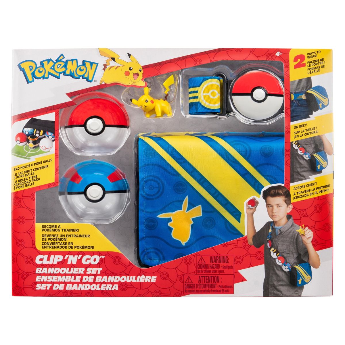 POKEMON - Set Bandolera Y Pokebola Asst