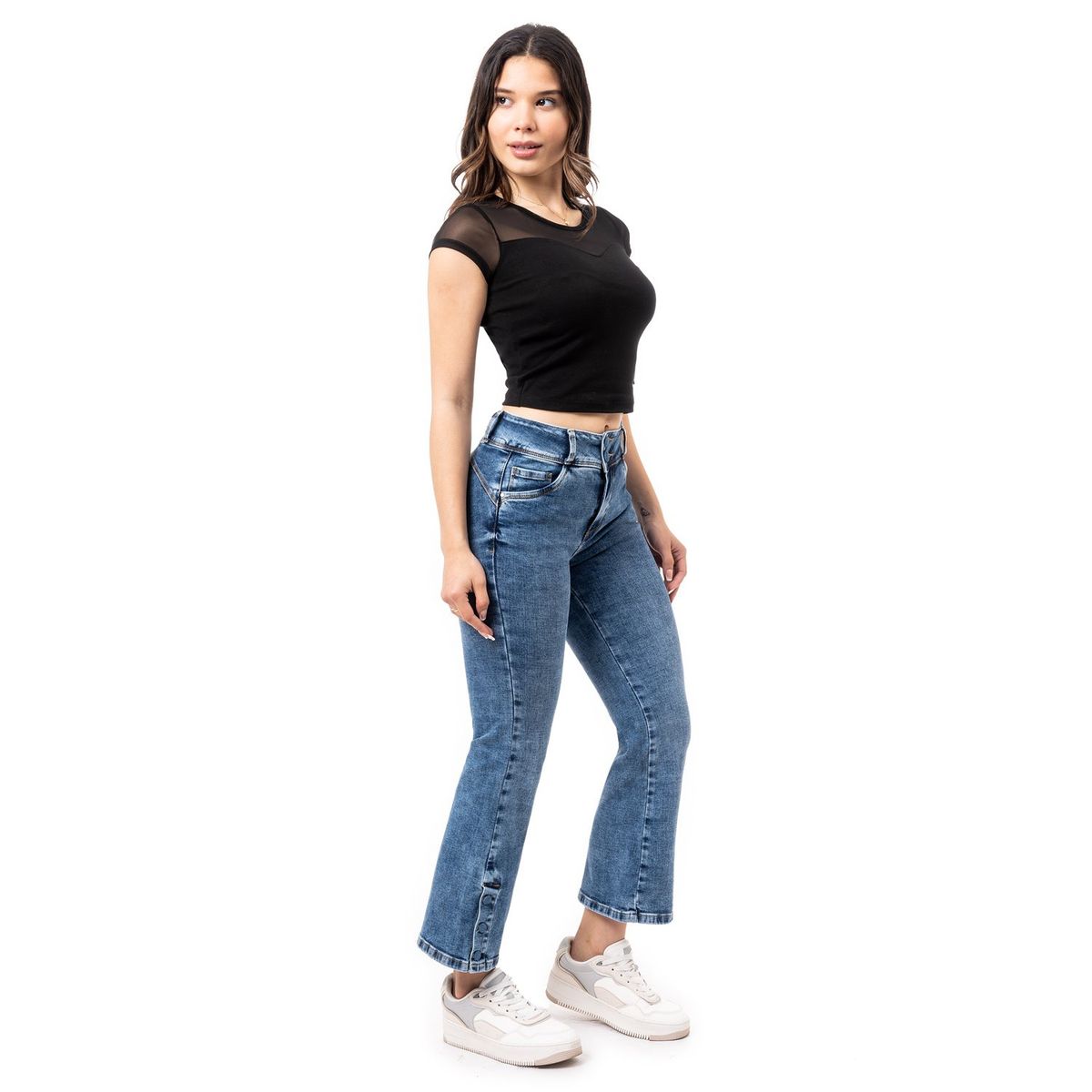 PIONIER - Jean Boot Cut Algodón Mujer Pionier
