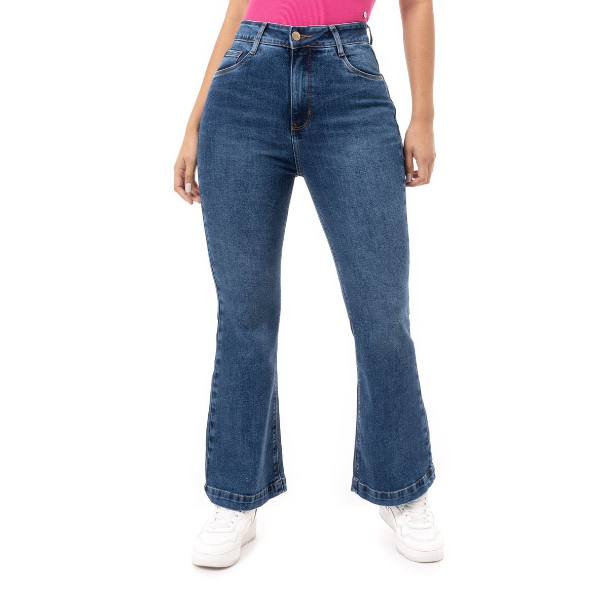 PIONIER - Pantalón Flare Tiro Medio Mujer Pionier