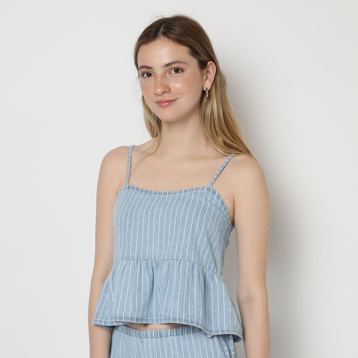 SYBILLA - Blusa Sin Mangas 100% Algodón Mujer Sybilla
