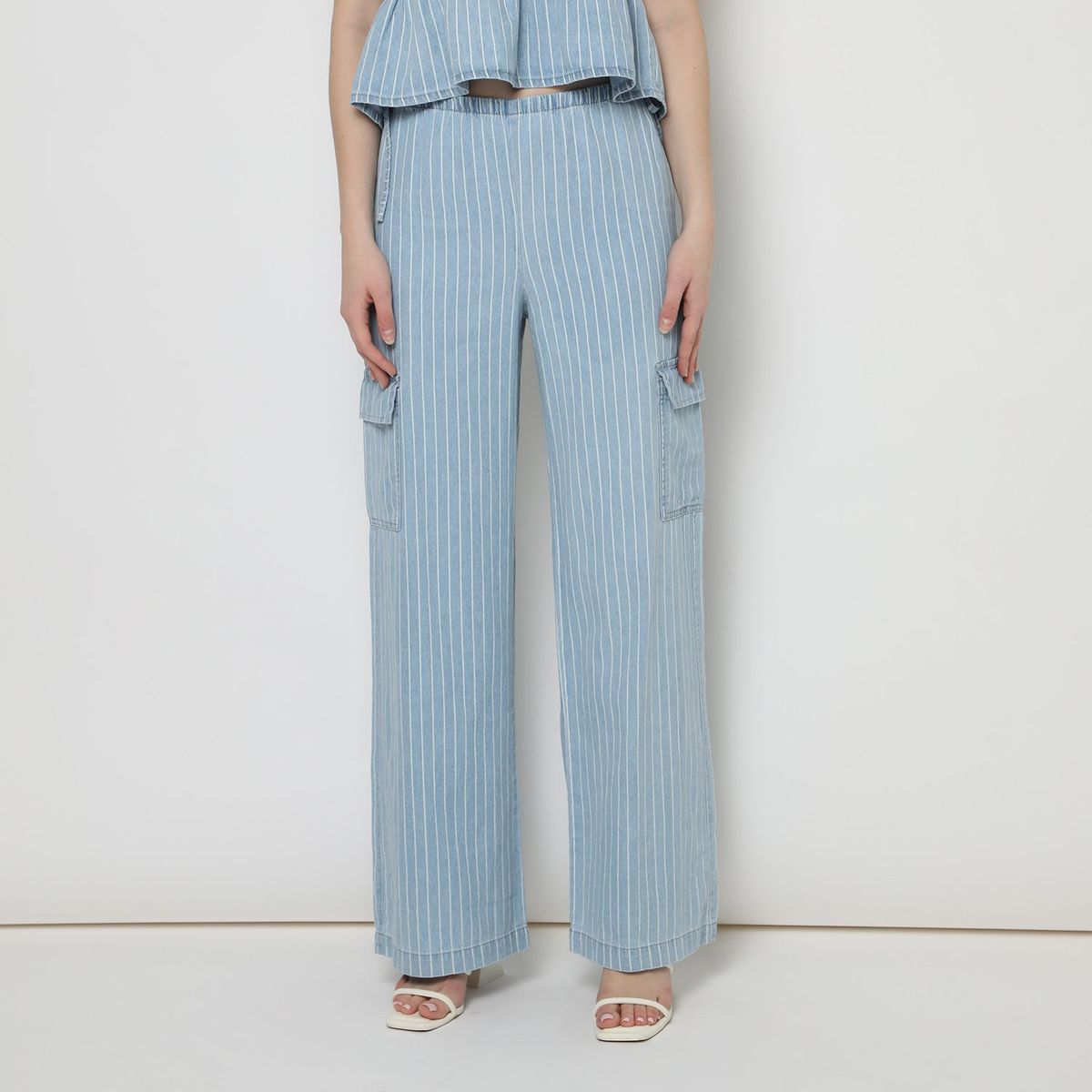 SYBILLA - Pantalón Culotte Tiro Alto Mujer Sybilla