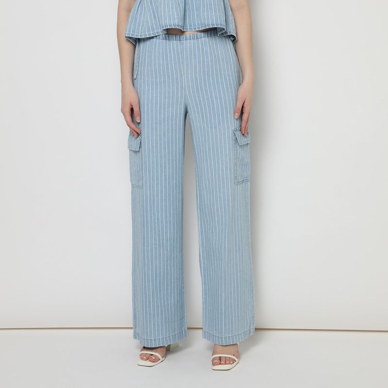 SYBILLA - Pantalón Culotte Tiro Alto Mujer Sybilla