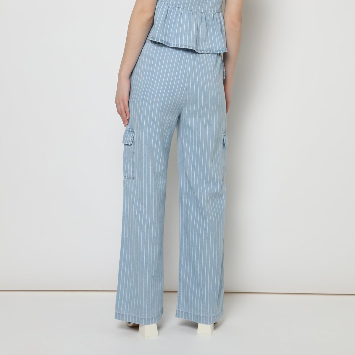 SYBILLA - Pantalón Culotte Tiro Alto Mujer Sybilla