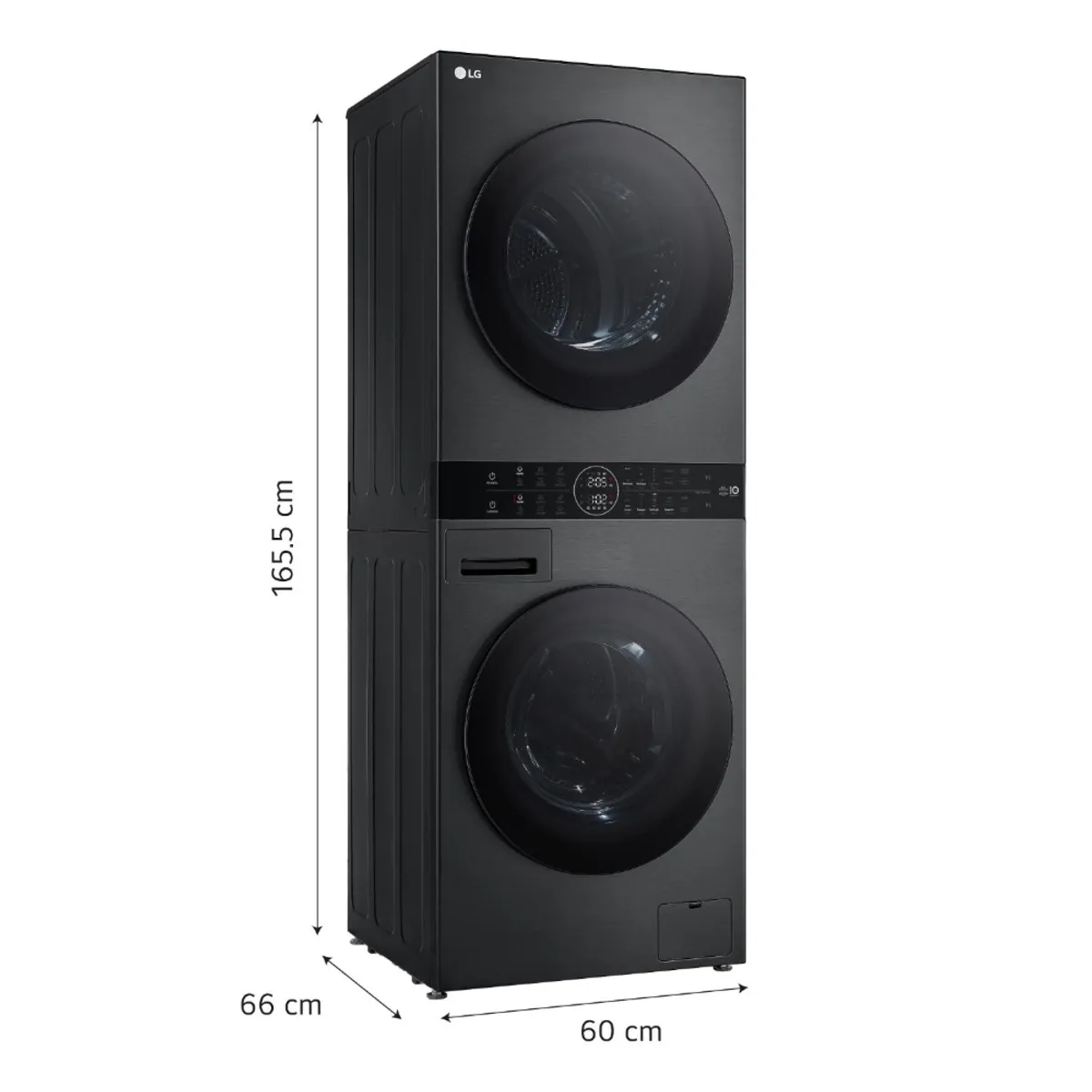 LG - Centro De Lavado WK14BS6R 14/10 Kg AI DD Carga Frontal Negro Plateado LG