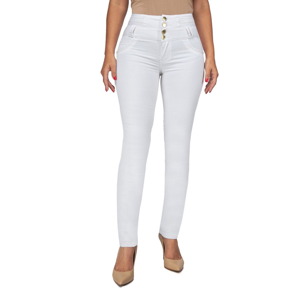 VRP BY VIVIANA RIVAS PLATA - Pant Drill Faja Slim Bord B/o