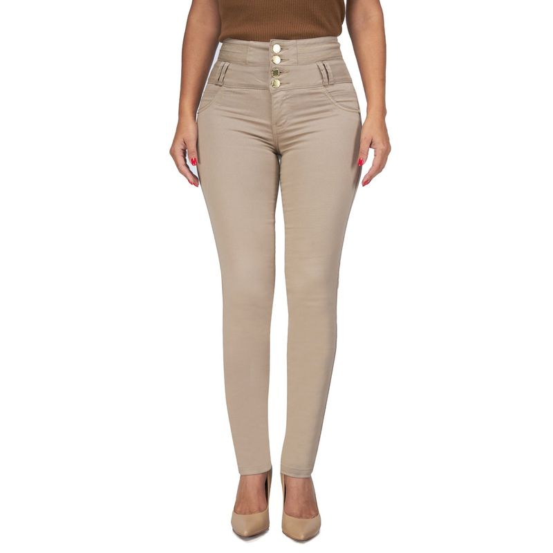 VRP BY VIVIANA RIVAS PLATA - Pant Drill Faja Slim Bord B/o