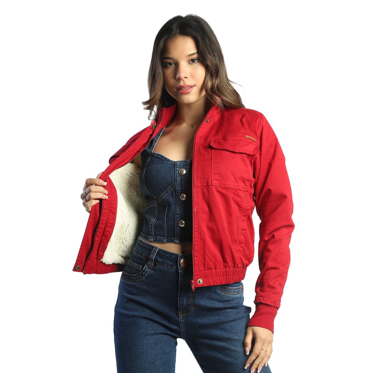 FORDAN JEANS - Casaca Casual Algodón Mujer Fordan Jeans