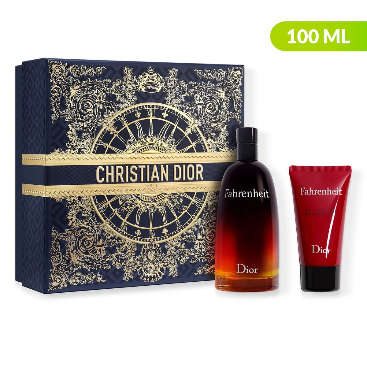 DIOR - Set Dior Fahrenheit Eau De Toilette 100ml + Shower Gel 50ml Hombre