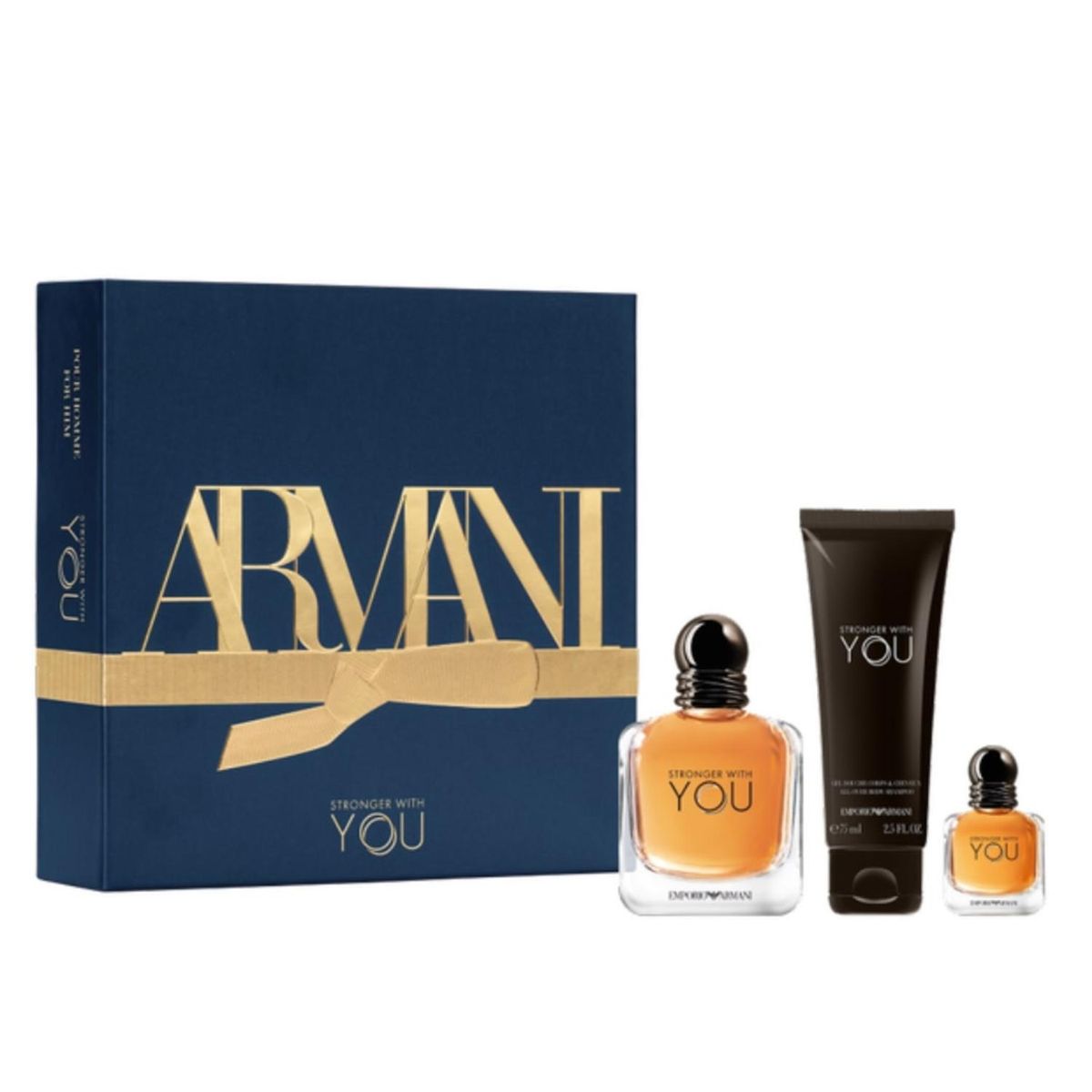 GIORGIO ARMANI - Estuche Stronger With You Edt 100 Ml + 15 Ml + Shower Gel 75 Ml Hombre