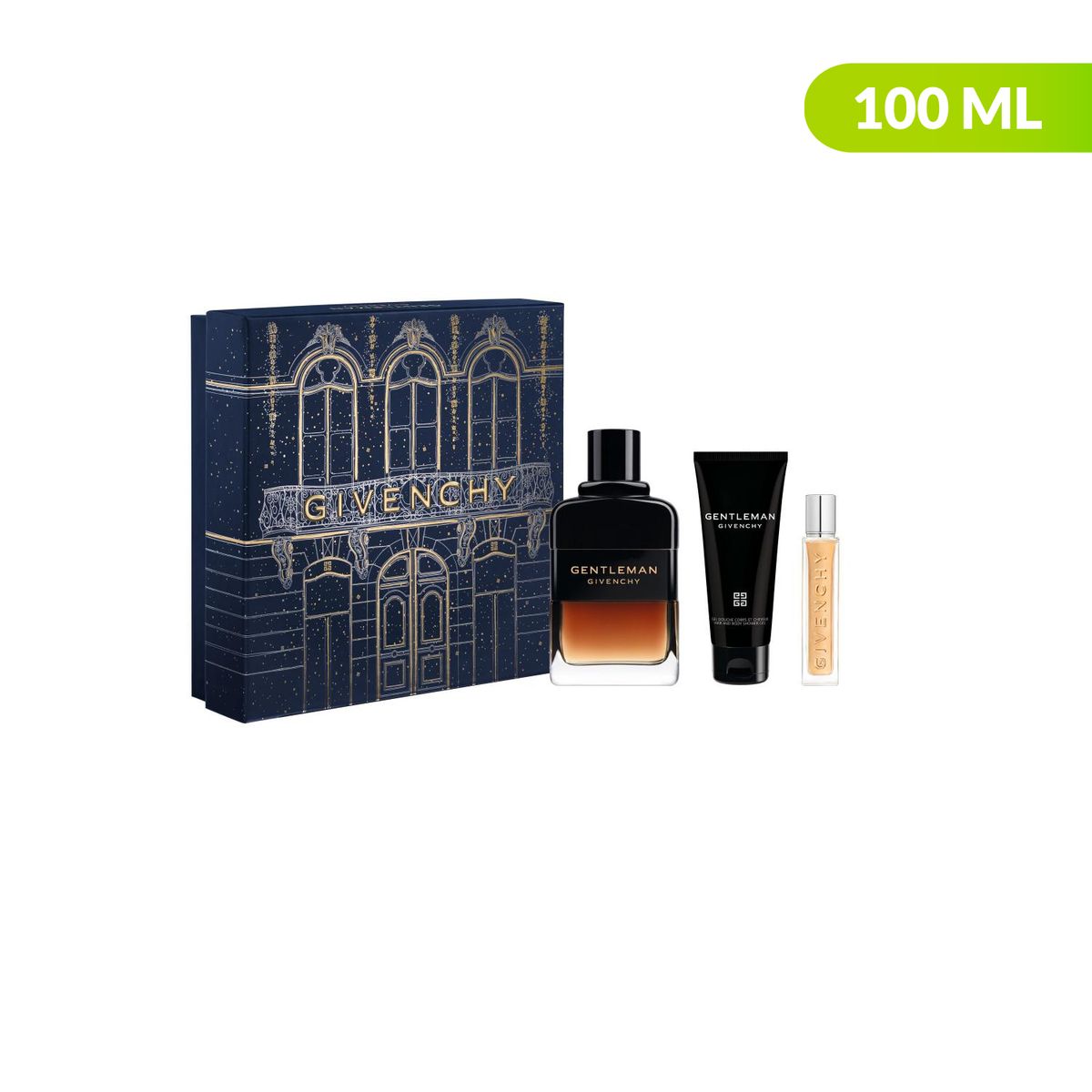 GIVENCHY - Estuche Gentleman Eau De Parfum Réserve Privée 100 Ml + Shower Gel 75 Ml+ Perfumero De Viaje 12.5  Ml