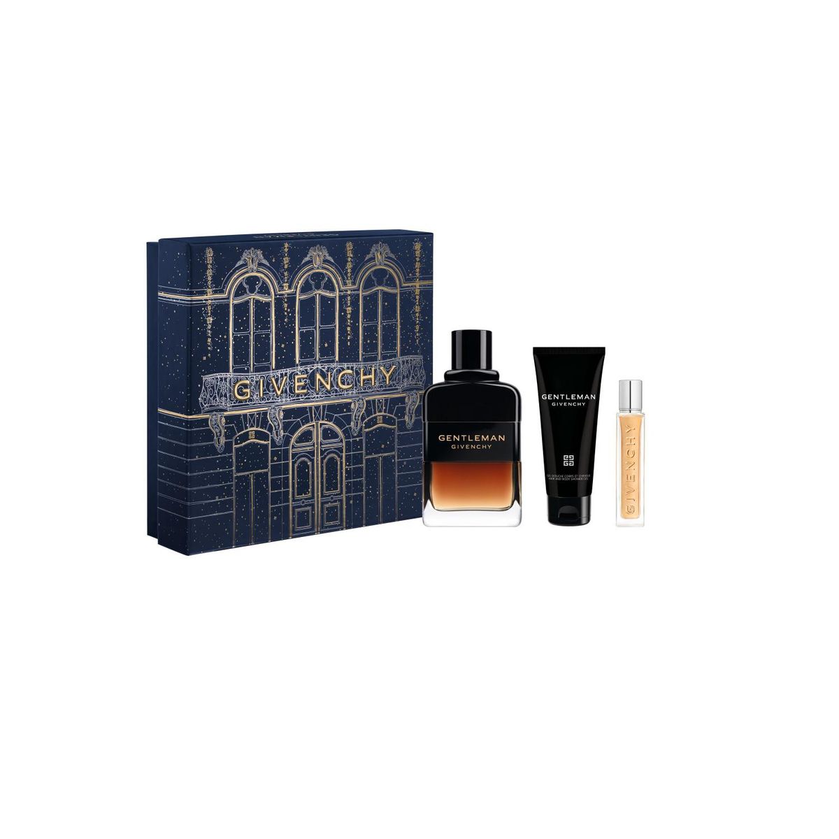 GIVENCHY - Estuche Gentleman Eau De Parfum Réserve Privée 100 Ml + Shower Gel 75 Ml+ Perfumero De Viaje 12.5  Ml