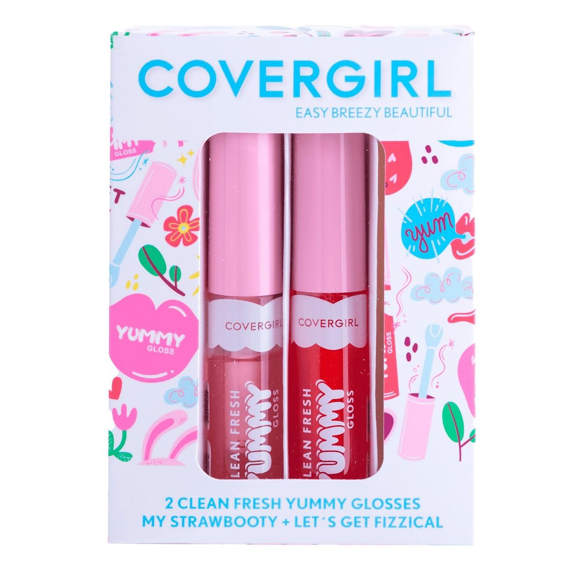 COVERGIRL - Set De 2 Yummy Gloss My Strawbooty +  Let´s Get Fizzical