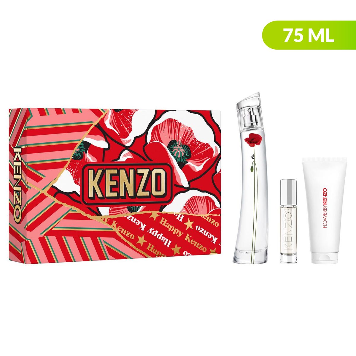 KENZO - Estuche Flower By Kenzo La Recolte Eau De Parfum 75 Ml  + Travel Spray 10 Ml + Body Lotion 75 Ml Mujer