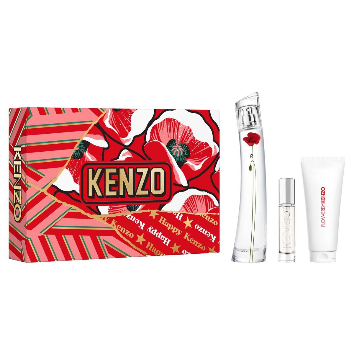 KENZO - Estuche Flower By Kenzo La Recolte Eau De Parfum 75 Ml  + Travel Spray 10 Ml + Body Lotion 75 Ml Mujer