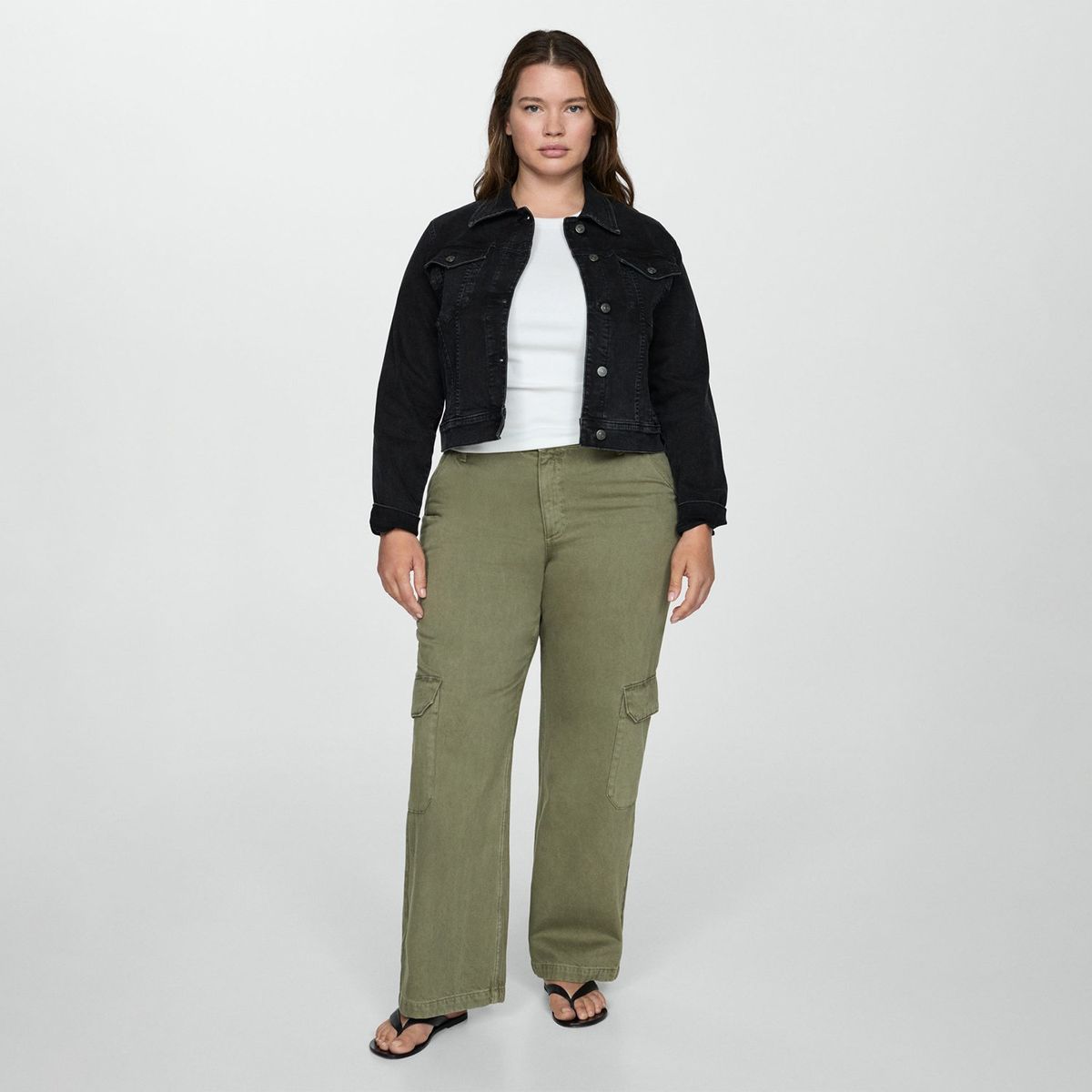 MANGO - Casaca Jean Algodón Mujer Mango