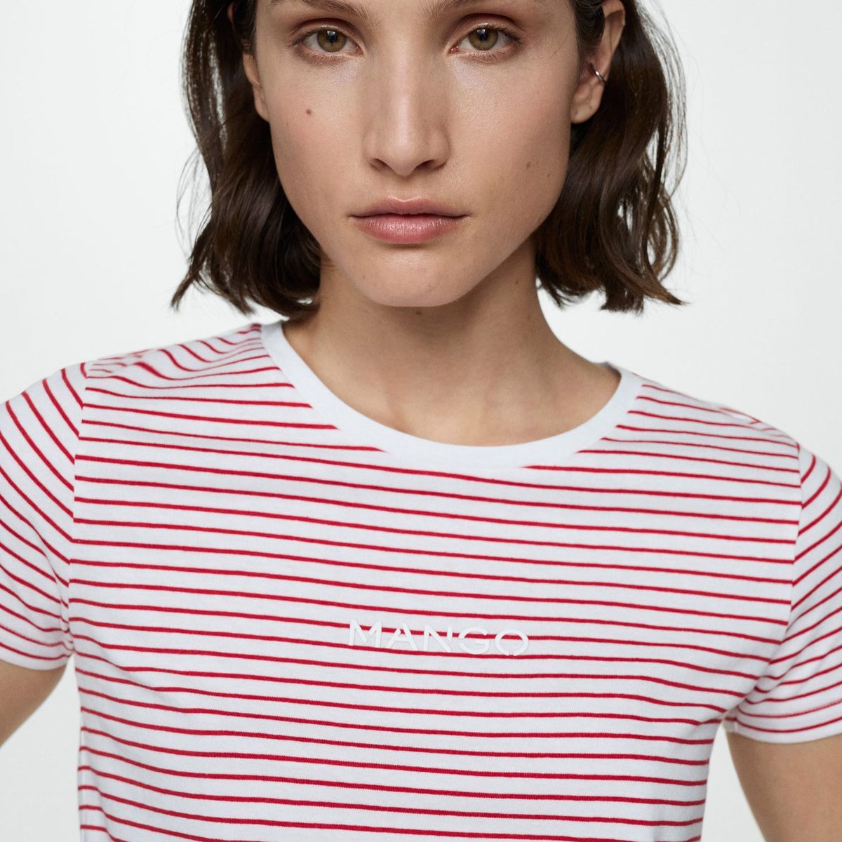 MANGO - Polo Manga Corta 100% Algodón Mujer Mango