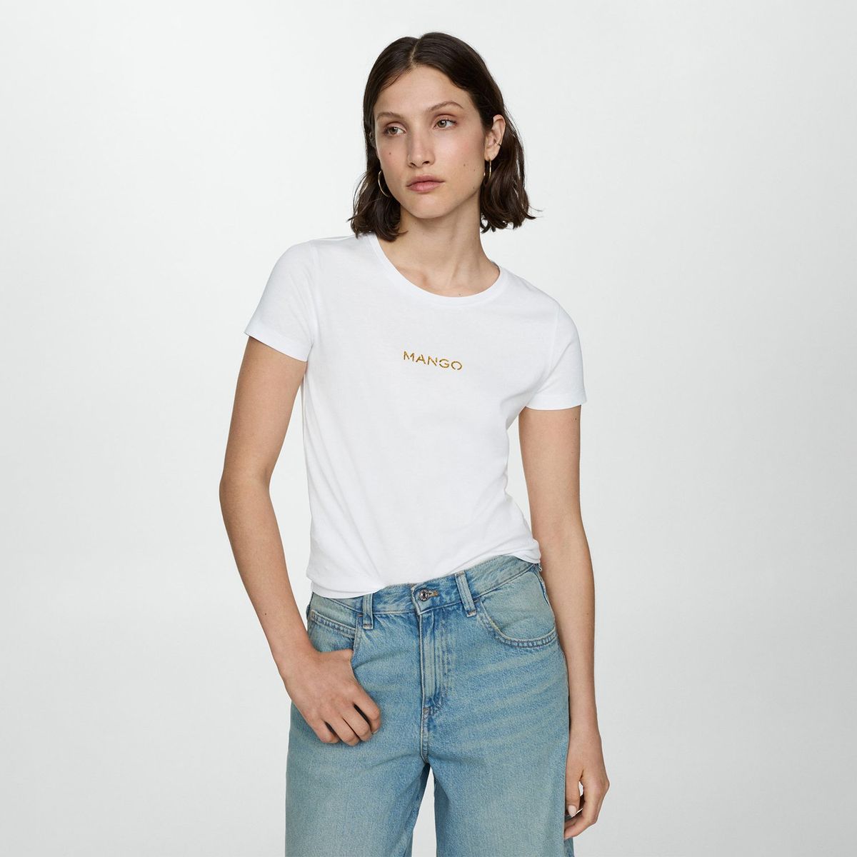 MANGO - Polo Manga Corta 100% Algodón Mujer Mango