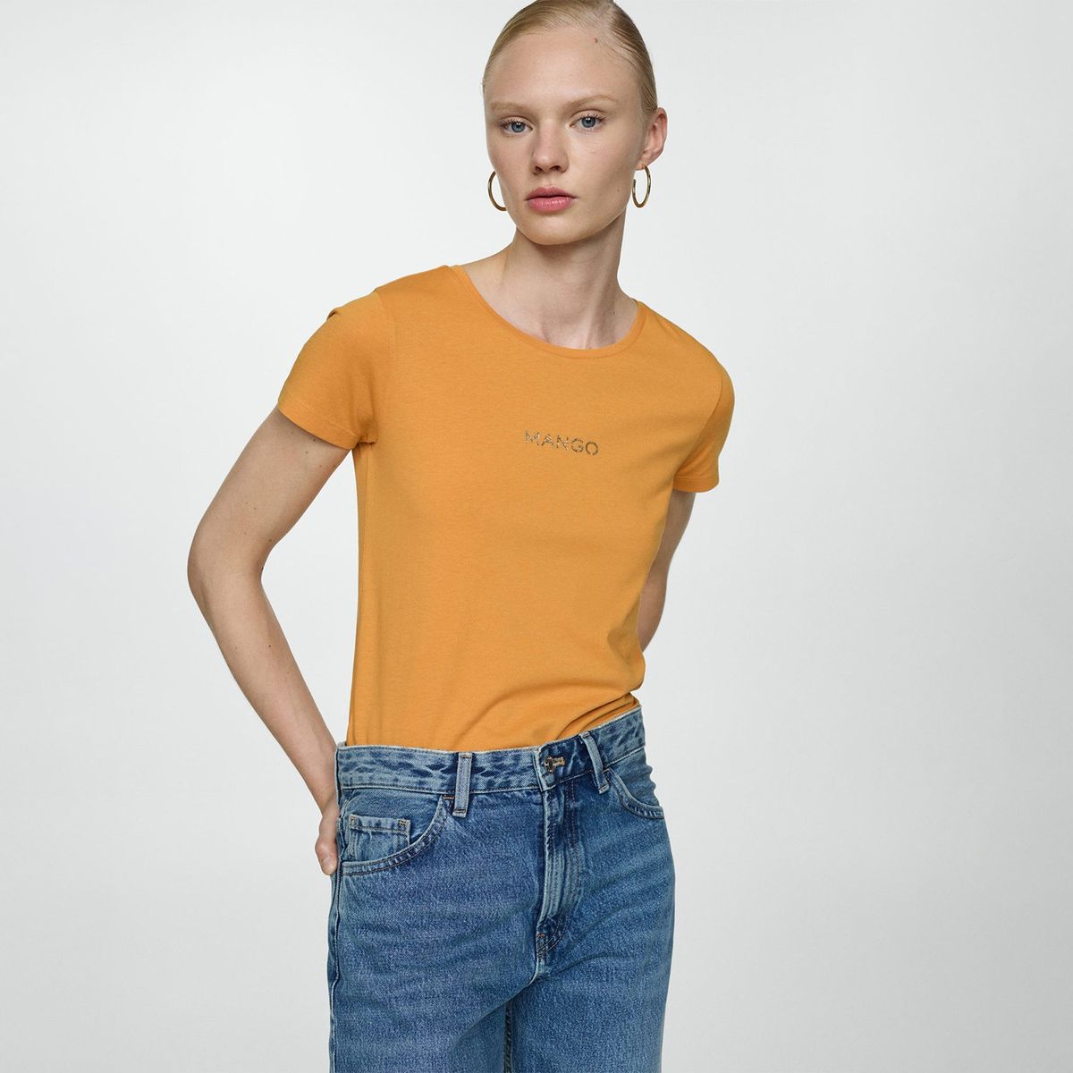 MANGO - Polo Manga Corta 100% Algodón Mujer Mango