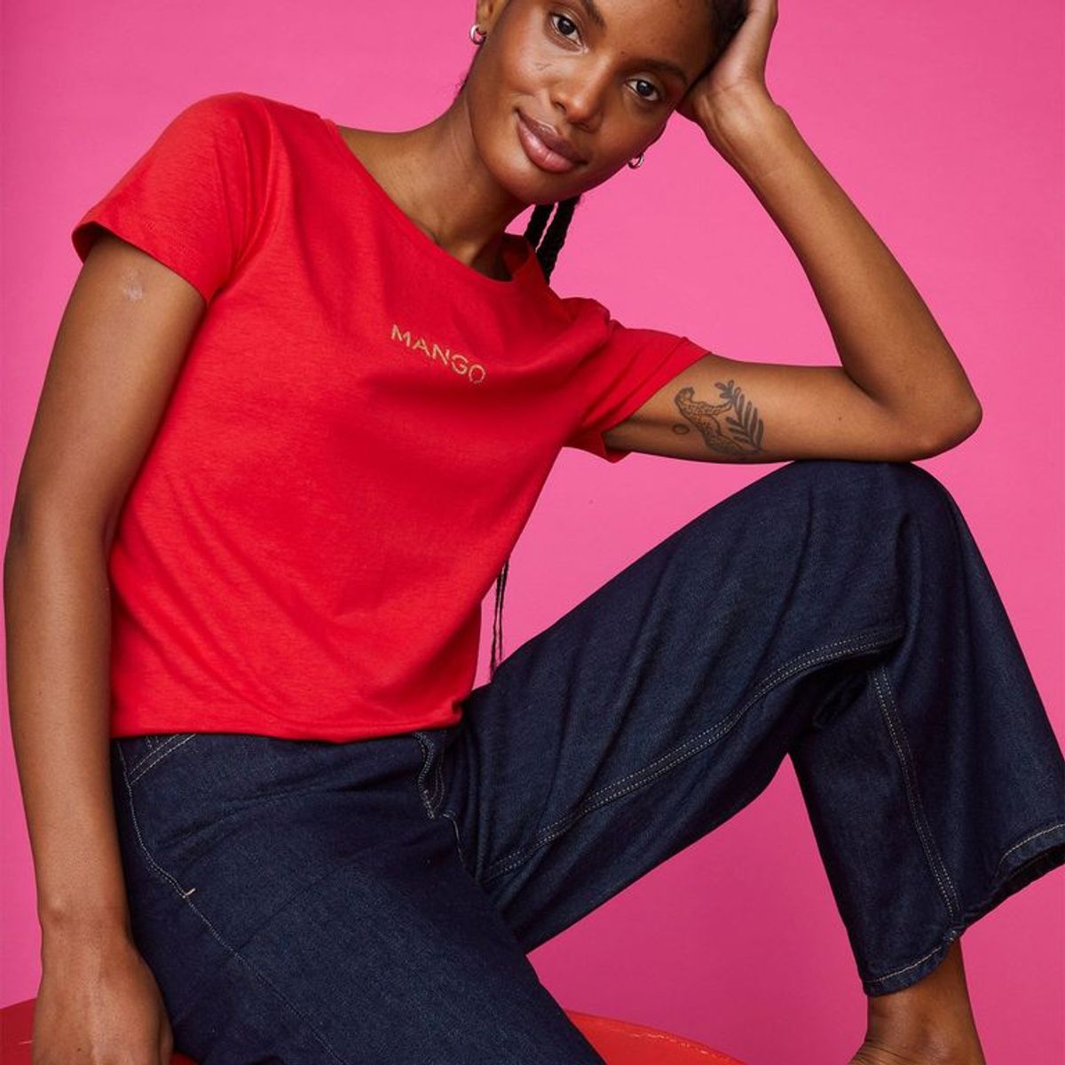 MANGO - Polo Manga Corta 100% Algodón Mujer Mango