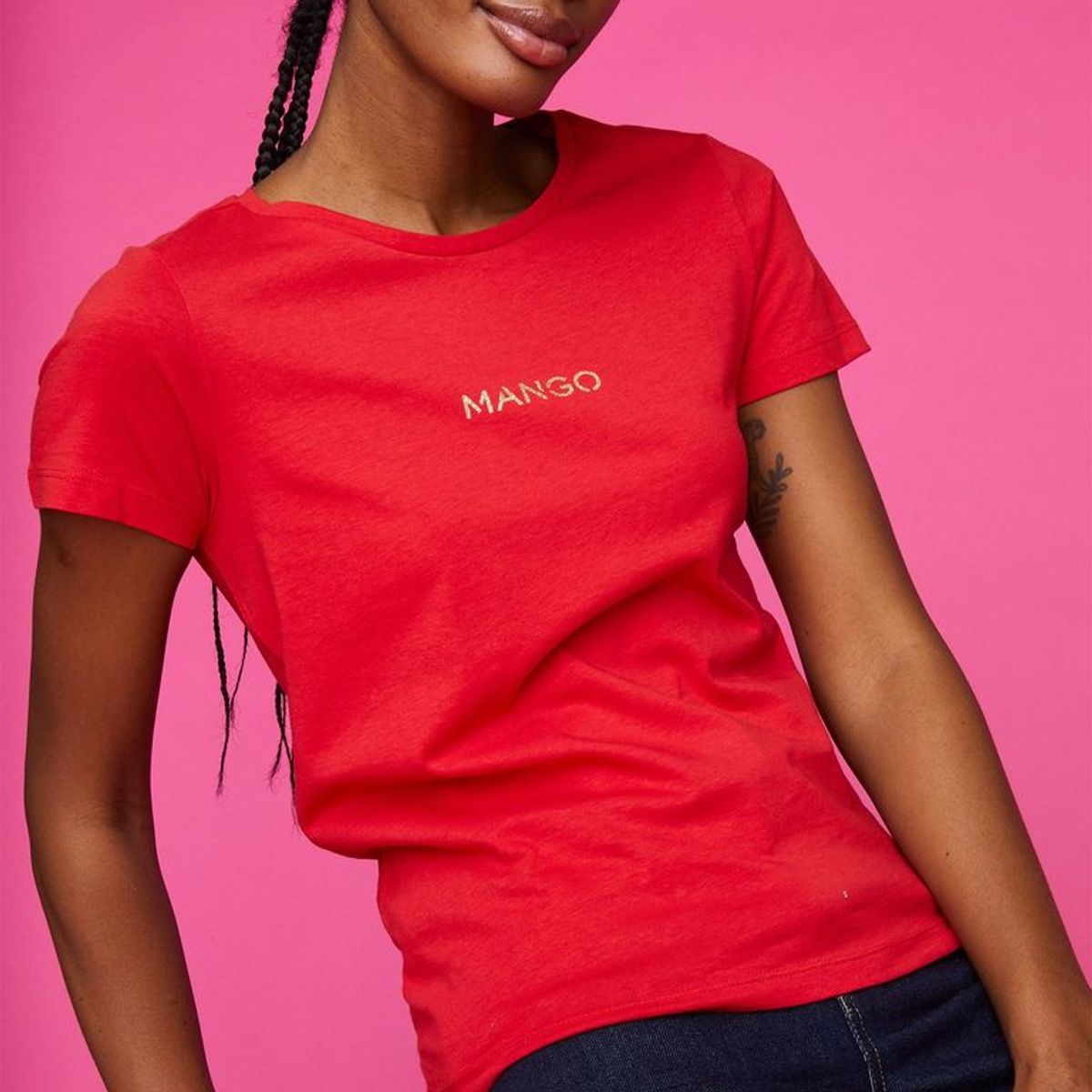 MANGO - Polo Manga Corta 100% Algodón Mujer Mango