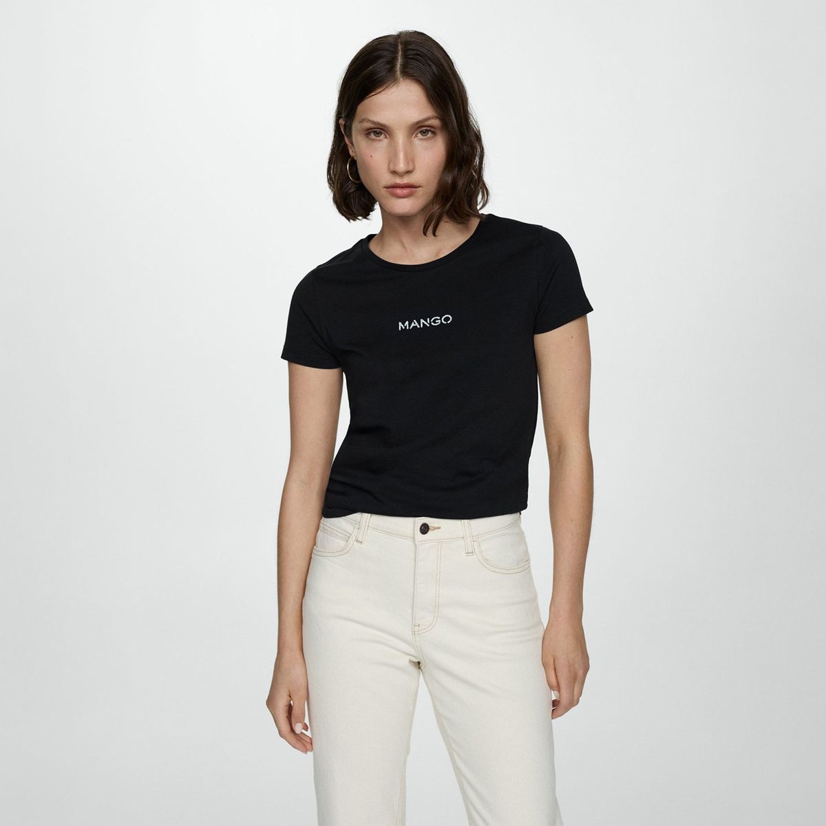 MANGO - Polo Manga Corta 100% Algodón Mujer Mango