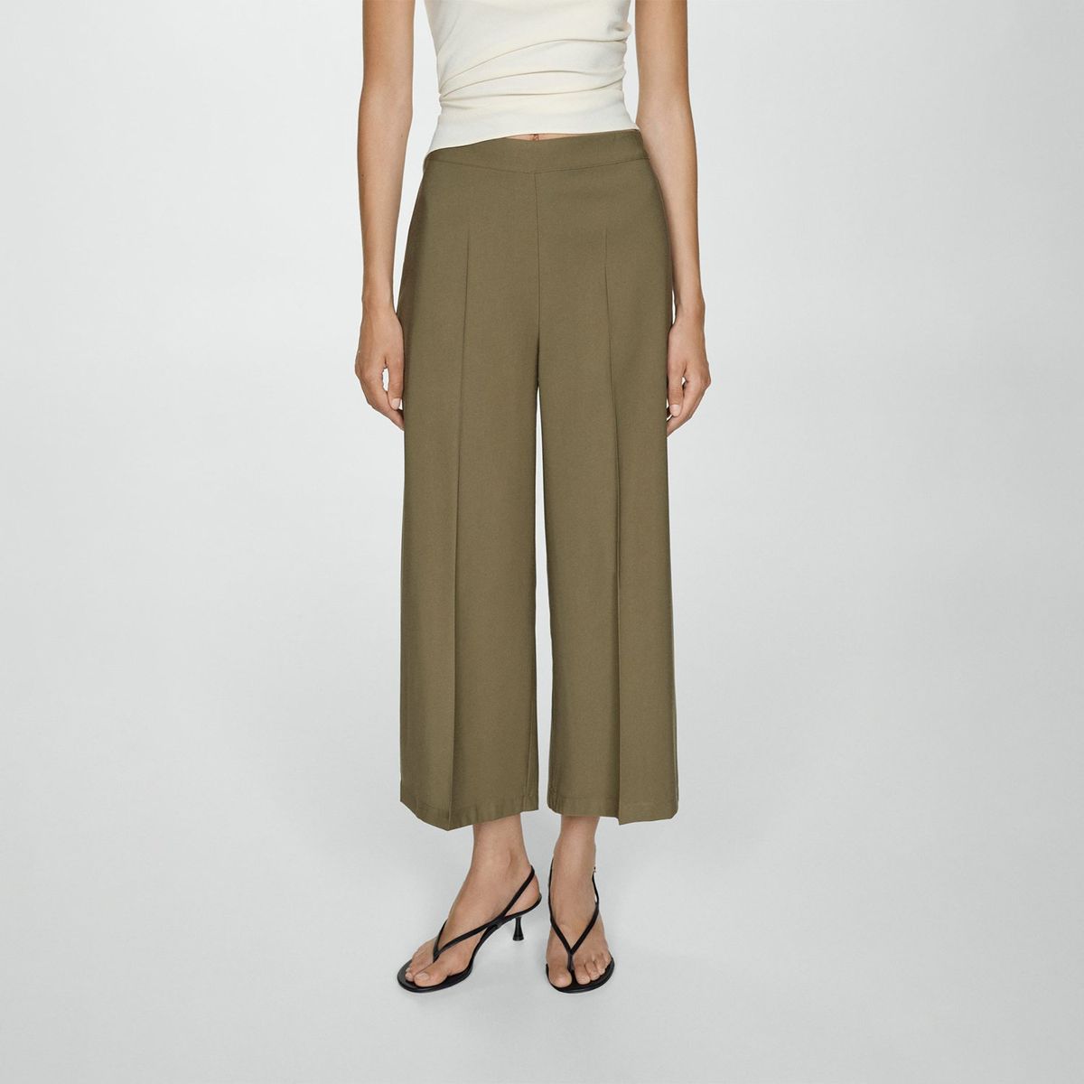 MANGO - Pantalón Culotte Mujer Mango