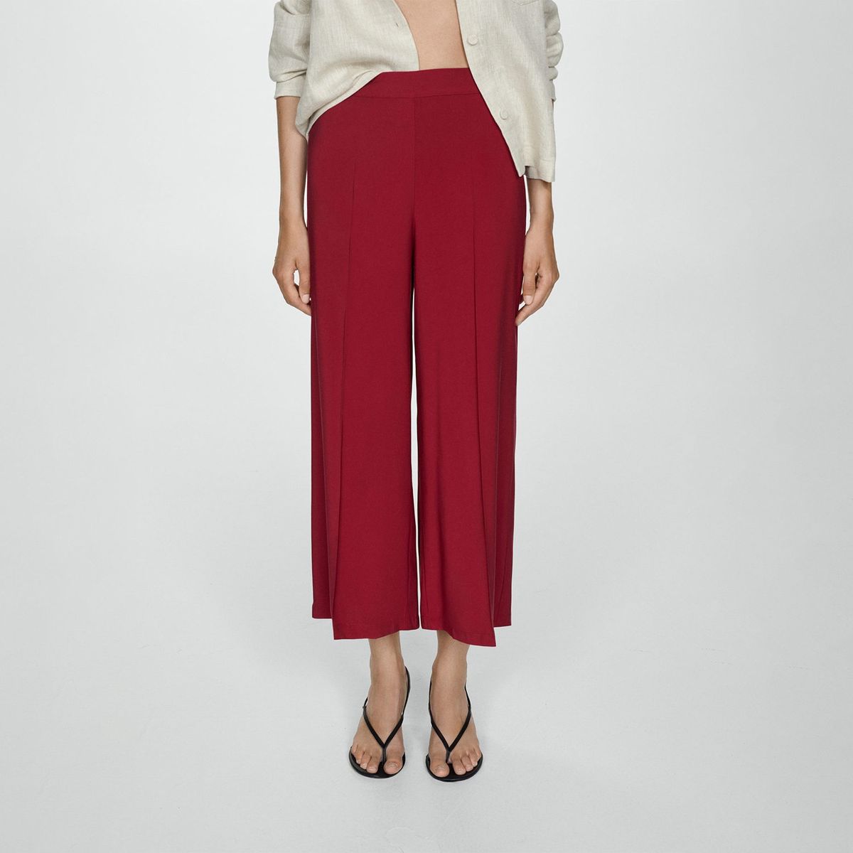 MANGO - Pantalón Culotte Mujer Mango