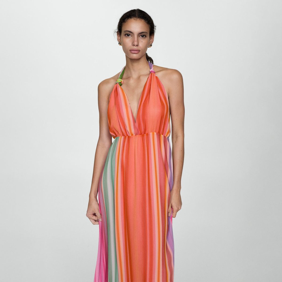 MANGO - Vestido Largo Mujer Mango