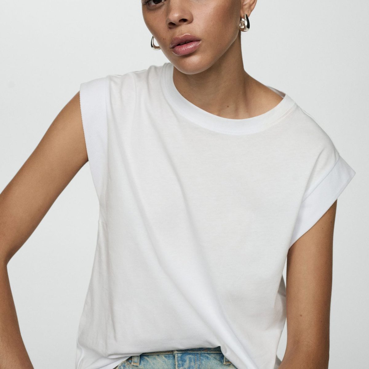 MANGO - Polo Manga Corta 100% Algodón Mujer Mango