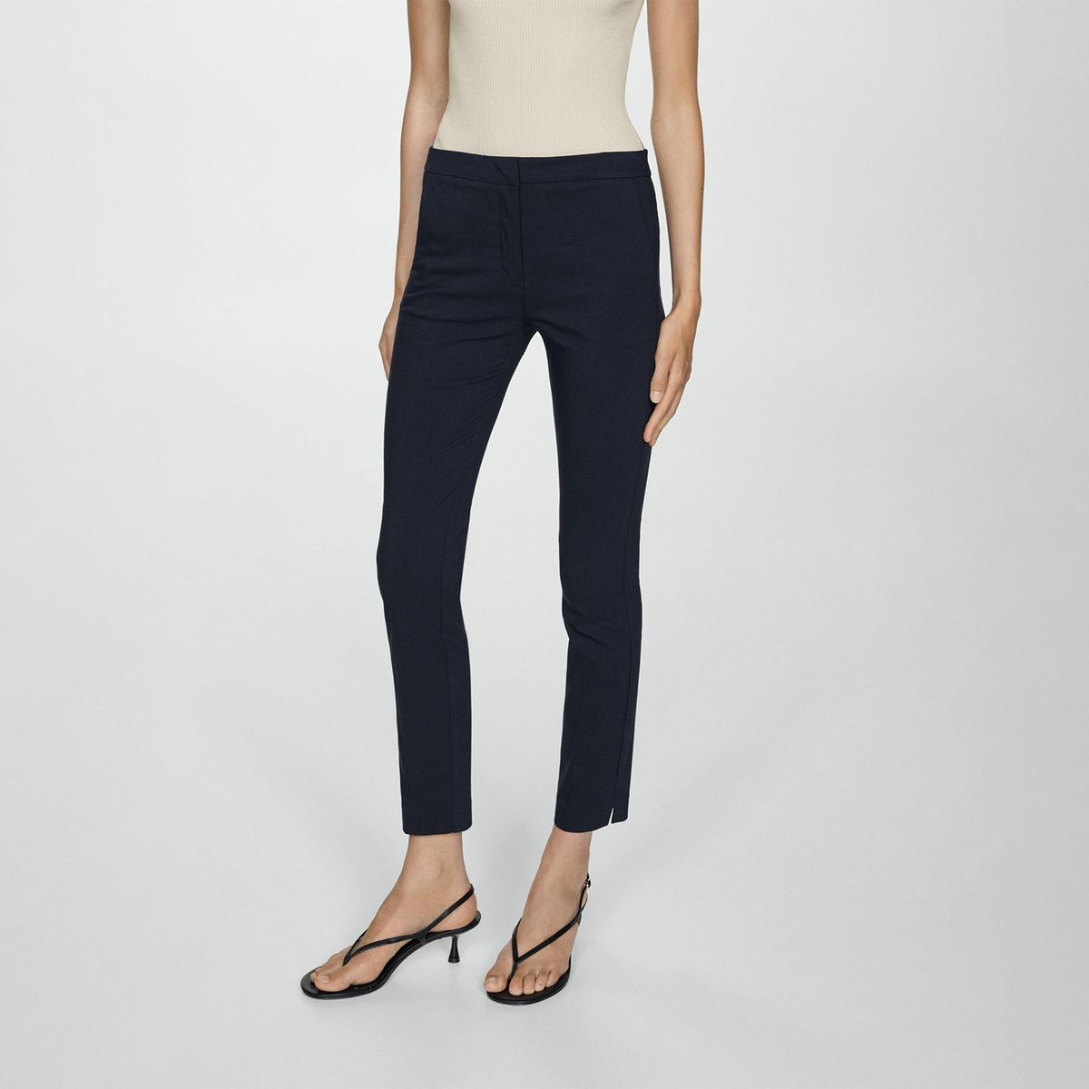 MANGO - Pantalón Straight Mujer Mango