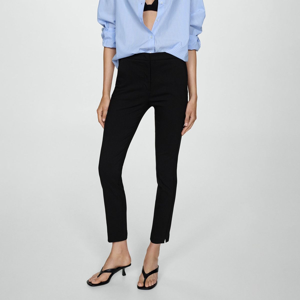 MANGO - Pantalón Straight Mujer Mango