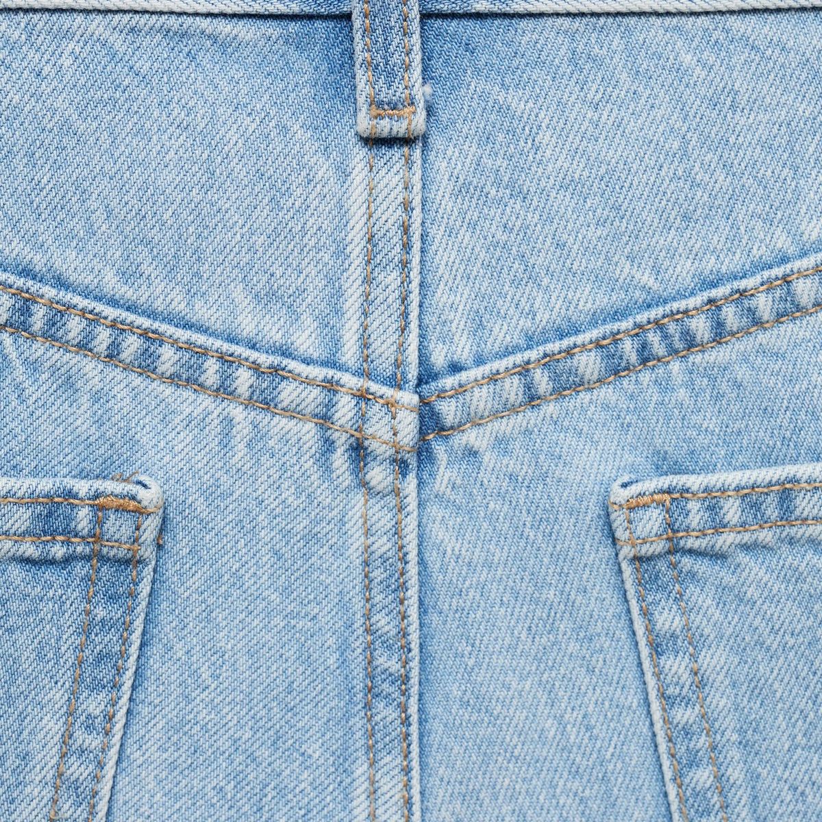 MANGO - Short Straight 100% Algodón Mujer Mango