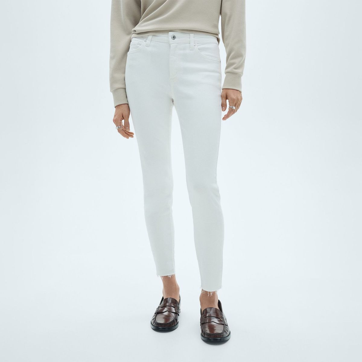 MANGO - Jean Skinny Tiro Alto Mujer Mango