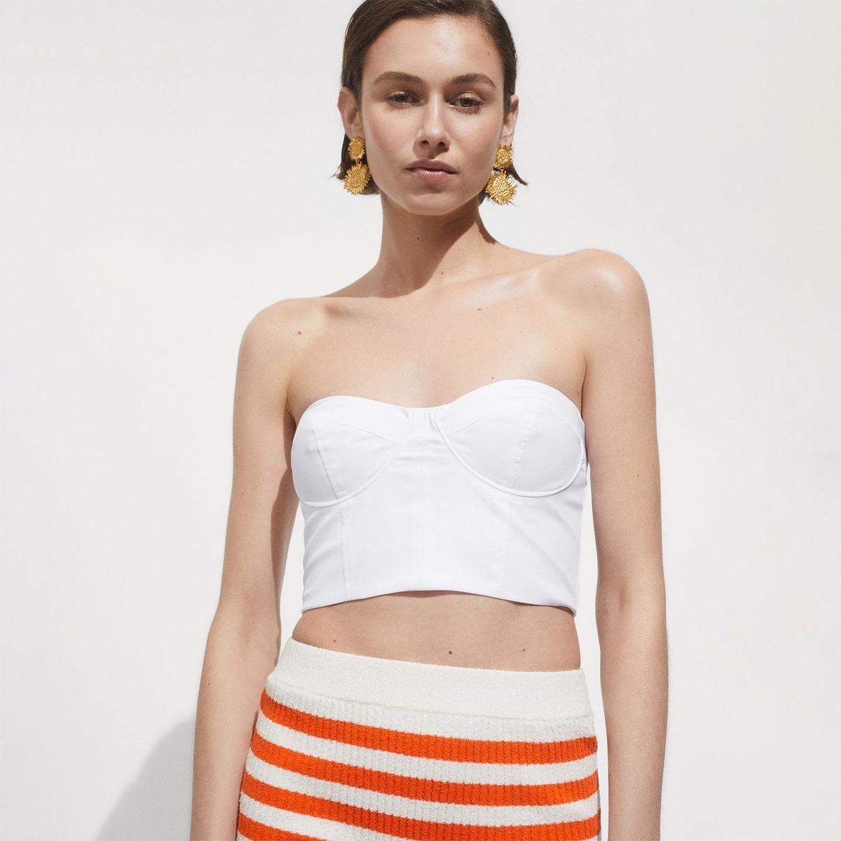 MANGO - Top Sin Mangas Algodón Mujer Mango