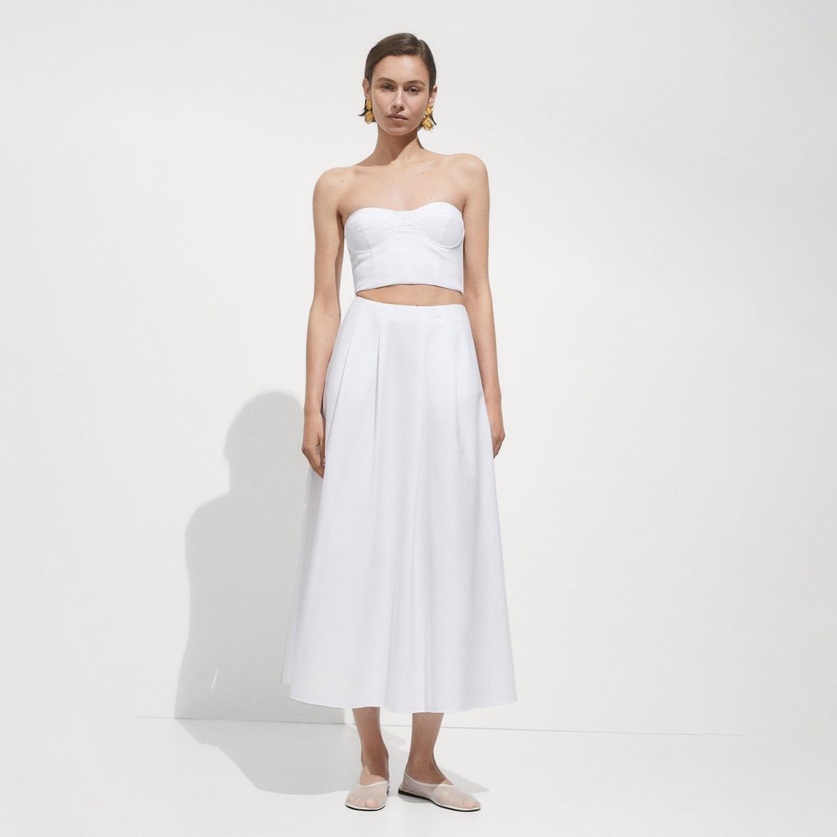 MANGO - Top Sin Mangas Algodón Mujer Mango