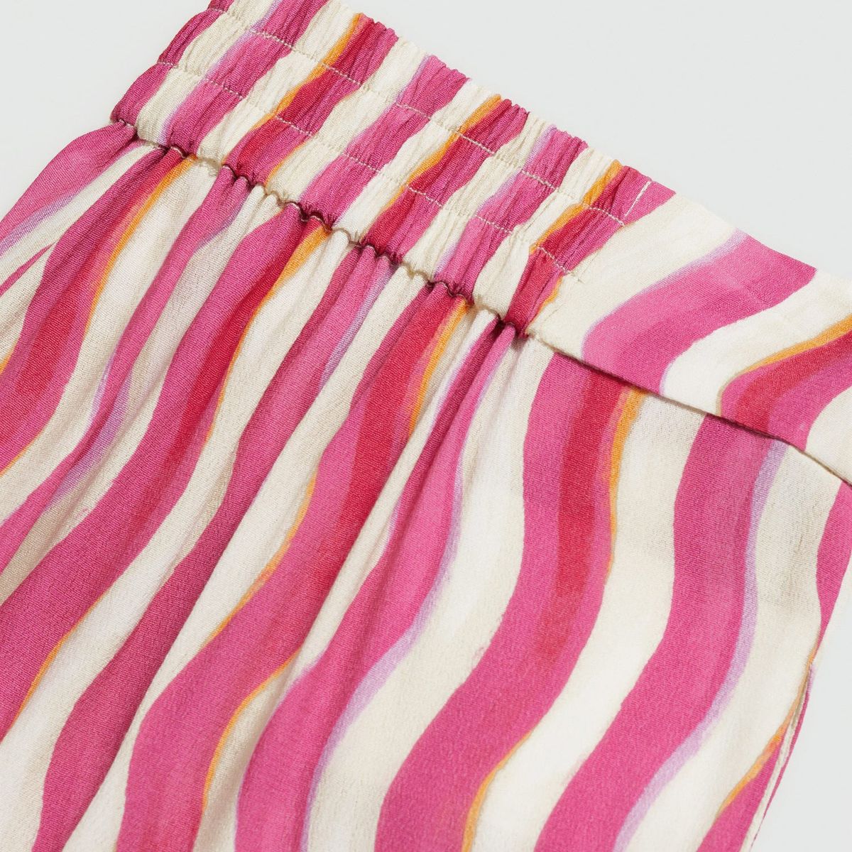 MANGO - Pantalón Wide Mujer Mango