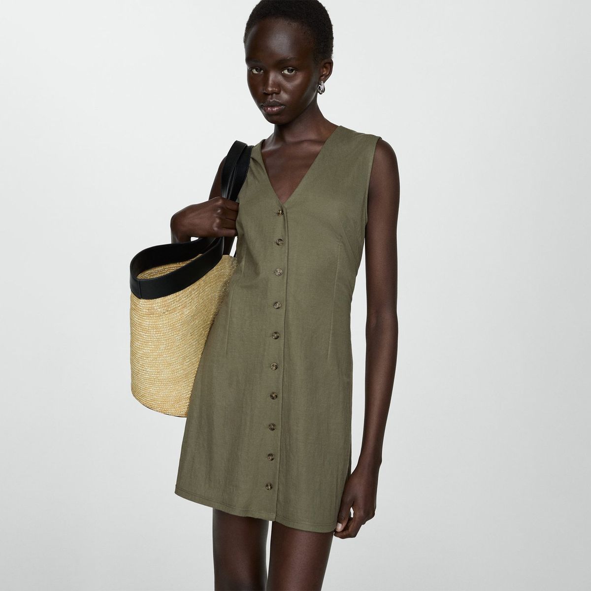 MANGO - Vestido Corto Mujer Mango