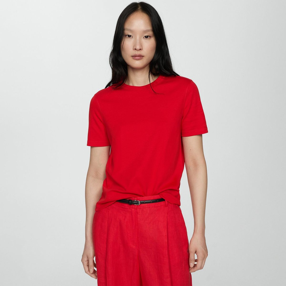 MANGO - Polo Manga Corta 100% Algodón Mujer Mango