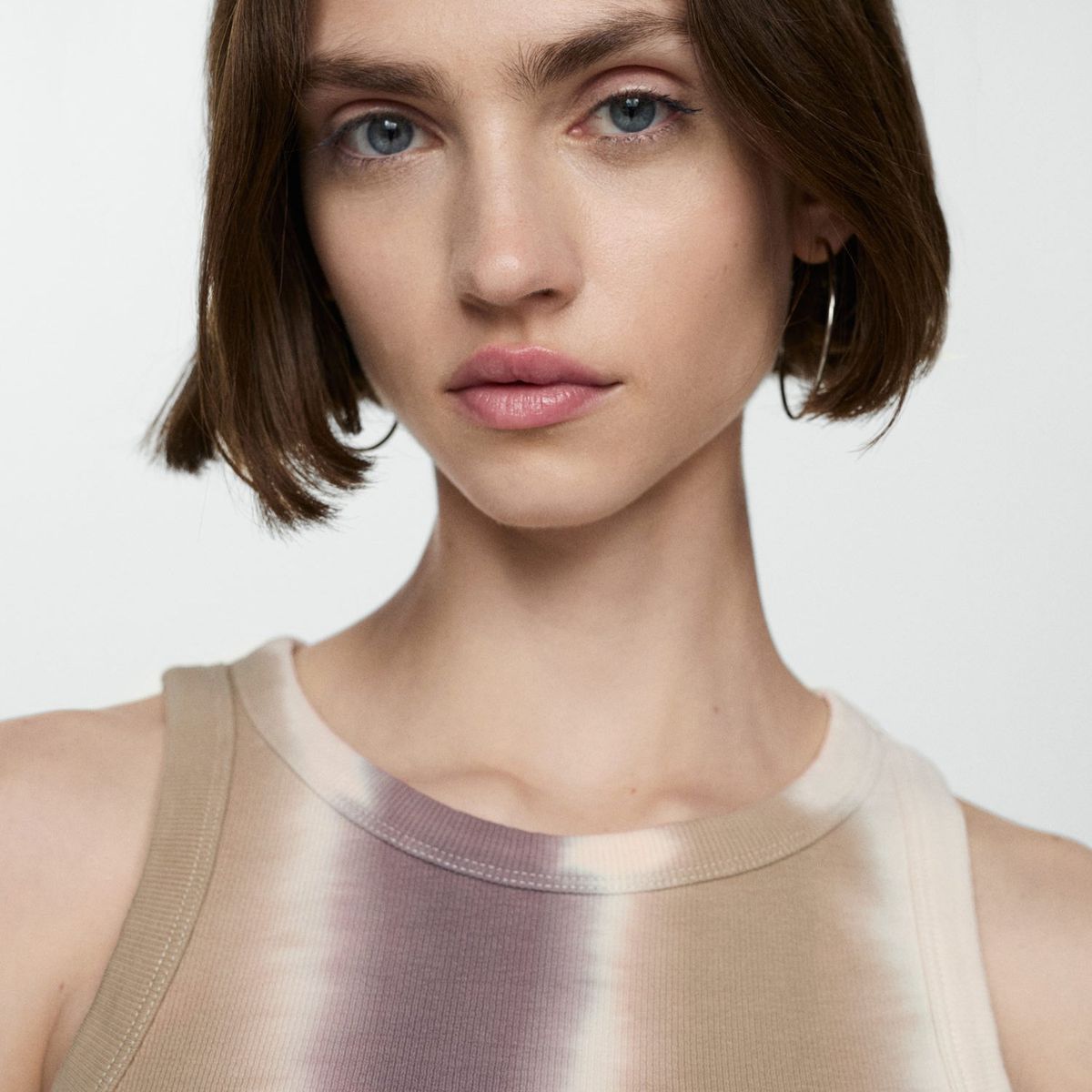 MANGO - Top Sin Mangas Algodón Mujer Mango