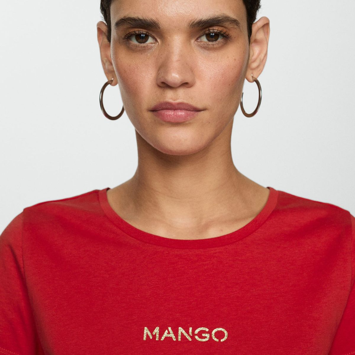 MANGO - Polo Manga Corta 100% Algodón Mujer Mango
