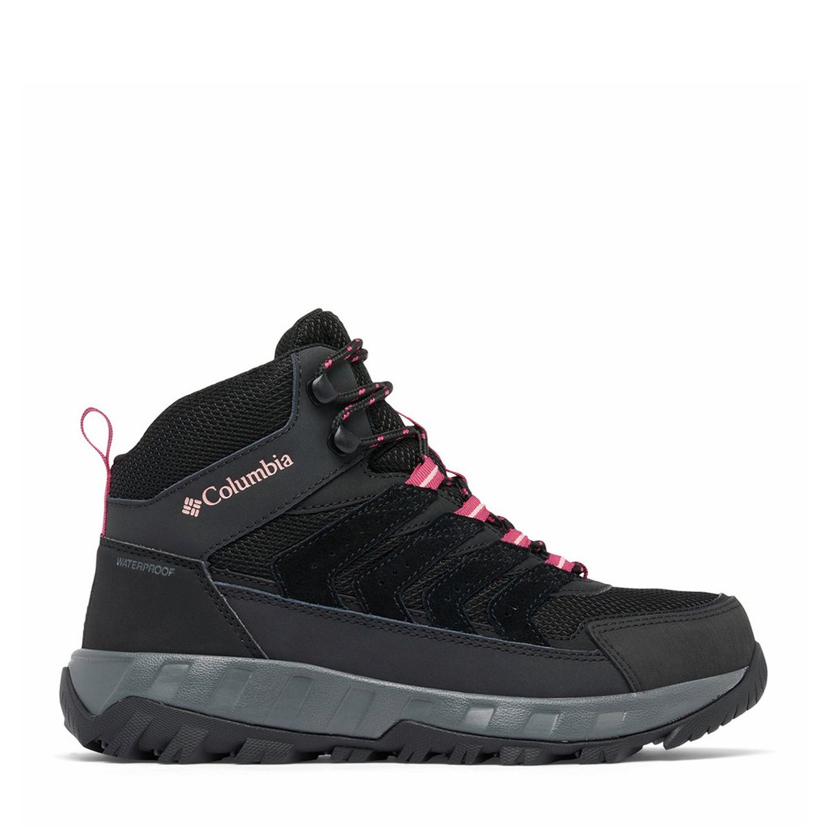 COLUMBIA - Zapatillas Deportivas Outdoor Mujer Columbia Strata Trail Mid Wp Blac Negro