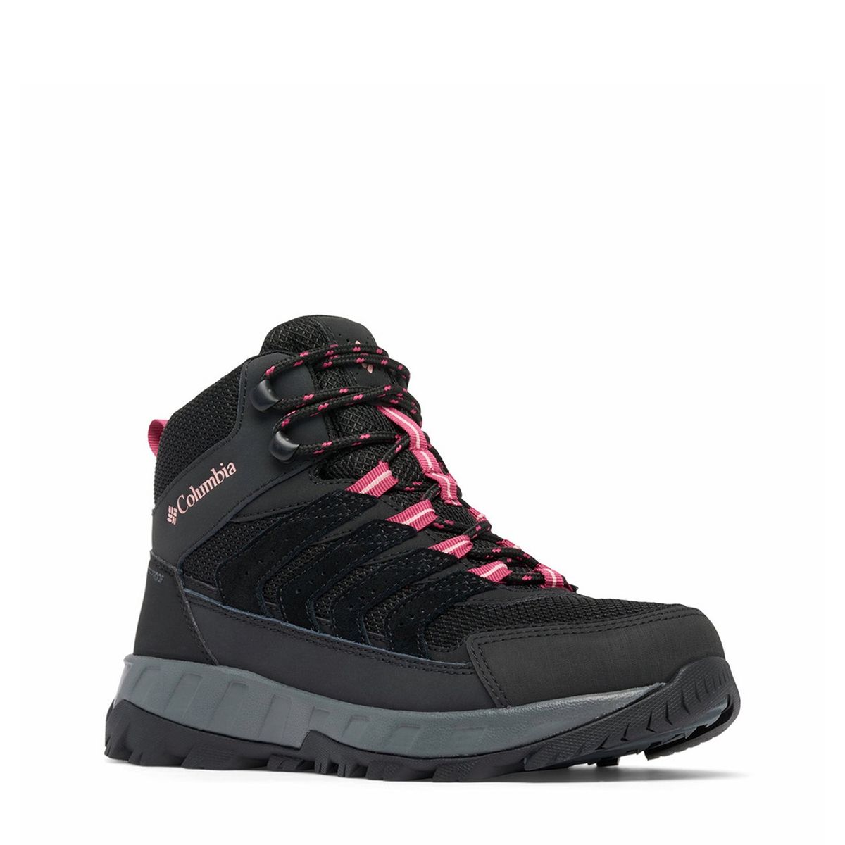 COLUMBIA - Zapatillas Deportivas Outdoor Mujer Columbia Strata Trail Mid Wp Blac Negro